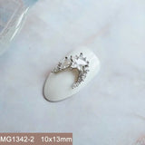 10pcs/lot Luxury No Fading Bow Butterfly Arc Nail Art Parts Zircon Crystal Manicure Nails Accesorios Supplies Decorations Charms