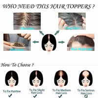 Natural Silk Base Topper Bang