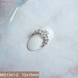 10pcs/lot Luxury No Fading Bow Butterfly Arc Nail Art Parts Zircon Crystal Manicure Nails Accesorios Supplies Decorations Charms