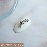 10pcs/lot Luxury No Fading Bow Butterfly Arc Nail Art Parts Zircon Crystal Manicure Nails Accesorios Supplies Decorations Charms