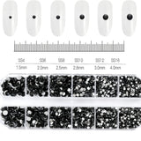 12Grids Pink Mixed Nail Rhinestones Luxury Nail Charms Glitter Crystal Jewelry Gems Nail Art Decoration Manicure Rhinestones R#Q