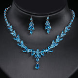Emmaya Exquisite Jewelry Sets For Women Wedding Party Accessories Cubic Zircon Stud Earrings & Necklace Gift
