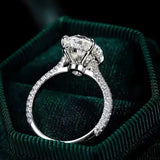 Oval Cut All Moissanite Ring