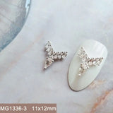 10pcs/lot Luxury No Fading Bow Butterfly Arc Nail Art Parts Zircon Crystal Manicure Nails Accesorios Supplies Decorations Charms
