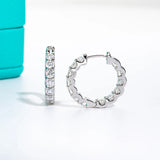 Moissanites Hoop Earrings