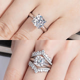 Moissanite Engagement Wedding Ring