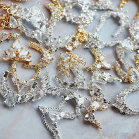10pcs/lot Luxury No Fading Bow Butterfly Arc Nail Art Parts Zircon Crystal Manicure Nails Accesorios Supplies Decorations Charms