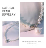 Freshwater Pearl Zircon Necklace
