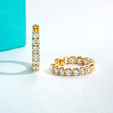Moissanites Hoop Earrings