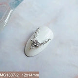 10pcs/lot Luxury No Fading Bow Butterfly Arc Nail Art Parts Zircon Crystal Manicure Nails Accesorios Supplies Decorations Charms