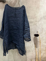 Women Summer Ramie Shirt