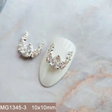 10pcs/lot Luxury No Fading Bow Butterfly Arc Nail Art Parts Zircon Crystal Manicure Nails Accesorios Supplies Decorations Charms