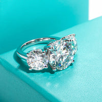11cttw D Color Moissanite Diamond Luxurious Engagement Rings
