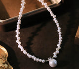 Freshwater Pearl Zircon Necklace