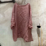 Women Summer Ramie Shirt