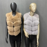 Natural fox Fur Vest