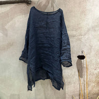 Women Summer Ramie Shirt