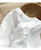 100% Linen Woman Tshirts