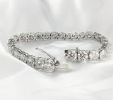 12.4CTW  4mm F Near Colorless Moissanite Tennis Bracelet for Women