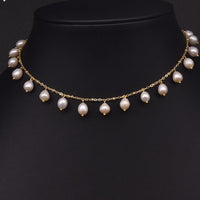 Natural Fresh Water Pearl Choker Necklace