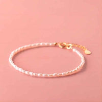 Freshwater Pearl Mini Rice Shape Bracelet