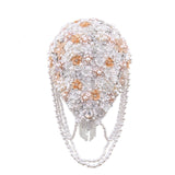Wedding Flower Bridal Bouquet Full Pearls Ivory&white Bouquet 100% Handmade Waterfull Bride Bouquet