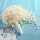 Wedding Flower Bridal Bouquet Full Pearls Ivory&white Bouquet 100% Handmade Waterfull Bride Bouquet