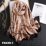 luxury women scarf summer silk scarves shawls lady wraps soft pashimina female Echarpe Designer beach stole bandana