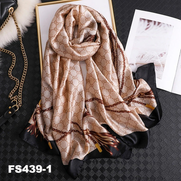 luxury women scarf summer silk scarves shawls lady wraps soft pashimina female Echarpe Designer beach stole bandana