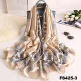 luxury women scarf summer silk scarves shawls lady wraps soft pashimina female Echarpe Designer beach stole bandana