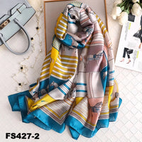 luxury women scarf summer silk scarves shawls lady wraps soft pashimina female Echarpe Designer beach stole bandana