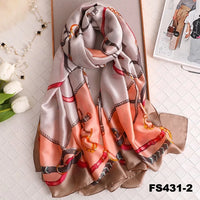 luxury women scarf summer silk scarves shawls lady wraps soft pashimina female Echarpe Designer beach stole bandana