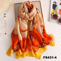 luxury women scarf summer silk scarves shawls lady wraps soft pashimina female Echarpe Designer beach stole bandana
