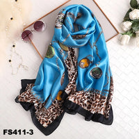 luxury women scarf summer silk scarves shawls lady wraps soft pashimina female Echarpe Designer beach stole bandana