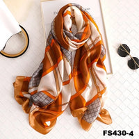 luxury women scarf summer silk scarves shawls lady wraps soft pashimina female Echarpe Designer beach stole bandana