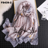 luxury women scarf summer silk scarves shawls lady wraps soft pashimina female Echarpe Designer beach stole bandana