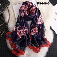 luxury women scarf summer silk scarves shawls lady wraps soft pashimina female Echarpe Designer beach stole bandana