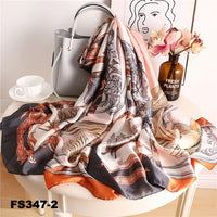 luxury women scarf summer silk scarves shawls lady wraps soft pashimina female Echarpe Designer beach stole bandana