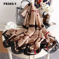 luxury women scarf summer silk scarves shawls lady wraps soft pashimina female Echarpe Designer beach stole bandana