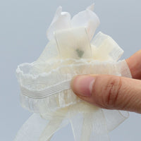 7piece/lot Ribbon Rose Silk Bow Wrist Corsage Bridesmaid Bracelet Flower Hand Wedding Pearl Crystal Flowers On The Wrist PartyHE