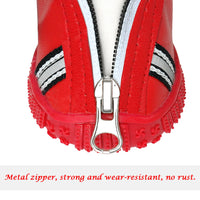 Warm Pet Dog Shoes Winter Waterproof Pet Dog Boots Shoe Rain Snow Booties Reflective Nonslip Footwear For Small Large Dogs