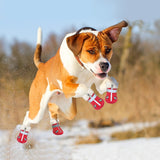 Warm Pet Dog Shoes Winter Waterproof Pet Dog Boots Shoe Rain Snow Booties Reflective Nonslip Footwear For Small Large Dogs