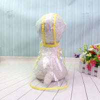 Waterproof Transparent Raincoats XS-XL Dog Raincoat Spring Summer Rain Coats Dog Light Clothes Pet Accessories Puppy Rain