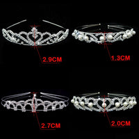 Wedding Bridal Bridesmaid Tiara Crown Headband Heart Girls Love Crystal Rhinestone Jewelry hair Accessories Bride Head Ornament