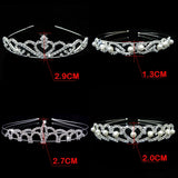 Wedding Bridal Bridesmaid Tiara Crown Headband Heart Girls Love Crystal Rhinestone Jewelry hair Accessories Bride Head Ornament