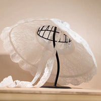 New Floppy Lace Hat Summer Big Wide Brim Sun Hat White Black Lace Kentucky Derby Church Party Wedding Hats Packable Beach Hat