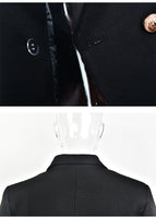 European Casual Slim fitness Metal Gold Button Jacket White Black Khaki Colors Female Blazer