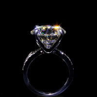 10k White Gold Or Silver 10ct 5carat Diameter GH Color Moissanite Wedding Engagement Ring For Women Solitare Ring Gold