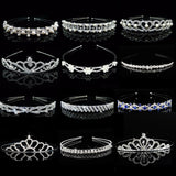 Wedding Bridal Bridesmaid Tiara Crown Headband Heart Girls Love Crystal Rhinestone Jewelry hair Accessories Bride Head Ornament