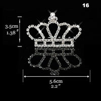 Wedding Bridal Bridesmaid Tiara Crown Headband Heart Girls Love Crystal Rhinestone Jewelry hair Accessories Bride Head Ornament